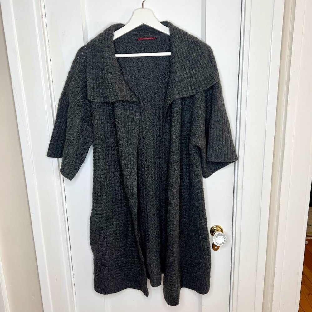 Cashmere cashmere grey duster flawed - one size